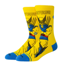 Stance x Marvel Wolverine Crew Yellow – crew sokken in gele Wolverine-stijl met graphic details en Stance branding