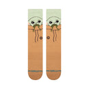 Stance Grogu Hungry Crew Green – groene Star Wars-sokken met Grogu (“Baby Yoda”) Hungry-graphic, medium cushioning en versterkte hiel en teen
