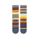 Stance Curren ST Crew Sea Blue – crew sokken in zeeblauwe kleur met minimalistisch design en medium cushioning