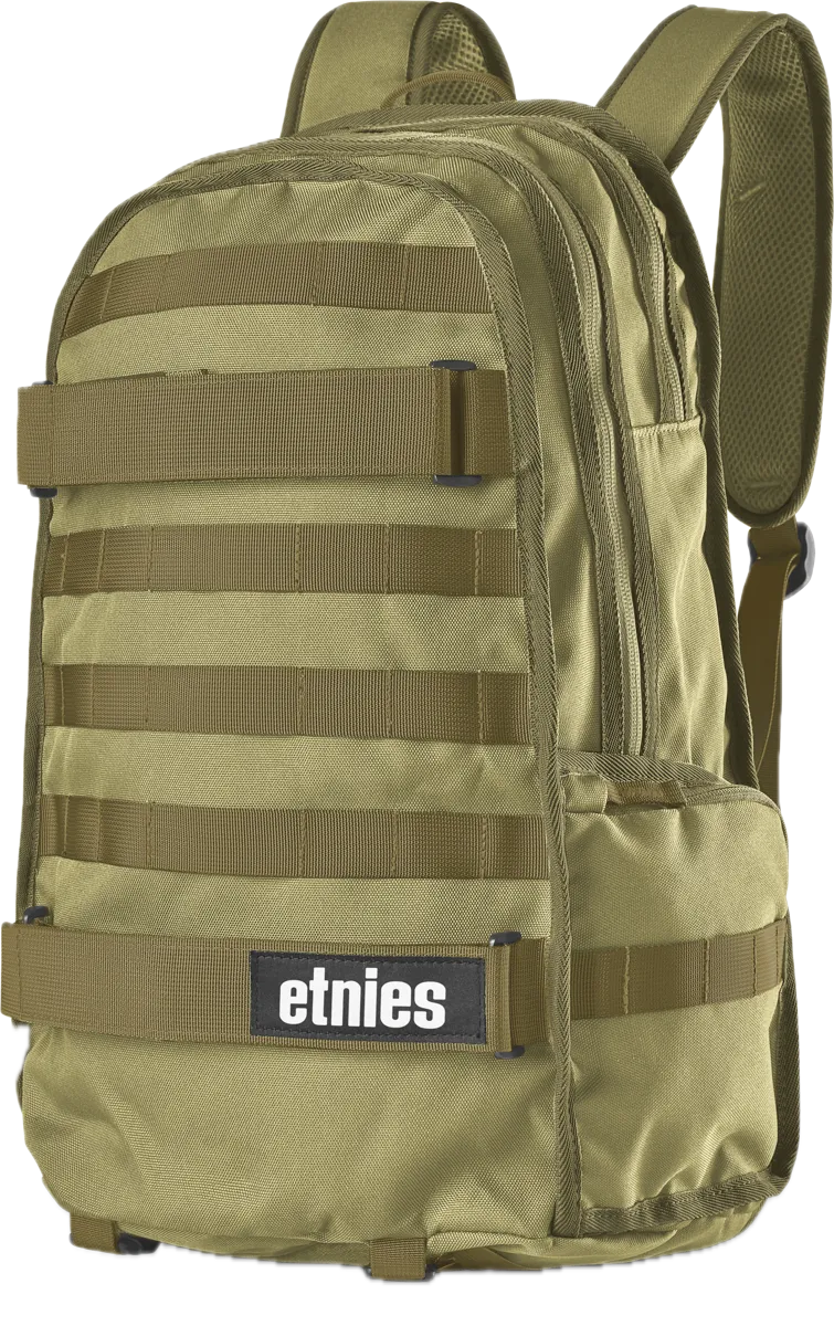 Etnies Marana Backpack Sand – stevige zandkleurige rugzak met laptopvak en skate straps