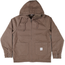 Revert 95 Classic Heavy Duty Work Hooded Jacket – canvas work jacket van cotton duck canvas met quilted recycled polyester lining en Revert 95 branding