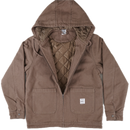Revert 95 Classic Heavy Duty Work Hooded Jacket – canvas work jacket van cotton duck canvas met quilted recycled polyester lining en Revert 95 branding