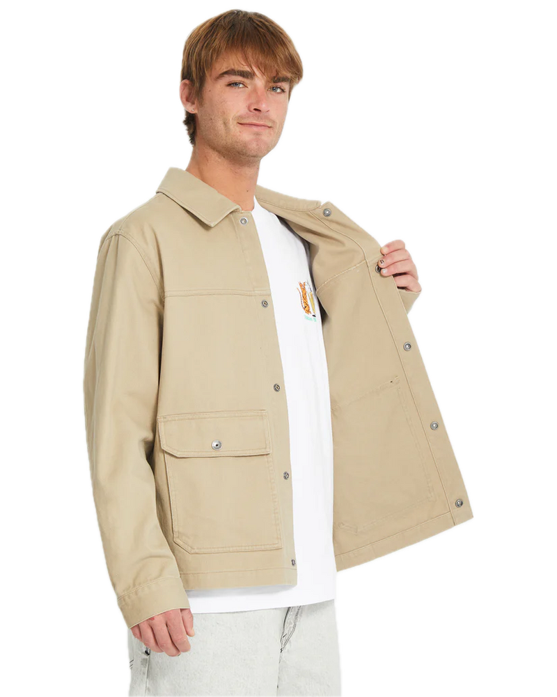 Koop de Volcom Barton Jacket Khaki veilig en snel bij Revert 95 online of kom hem checken in de winkel in Haarlem.