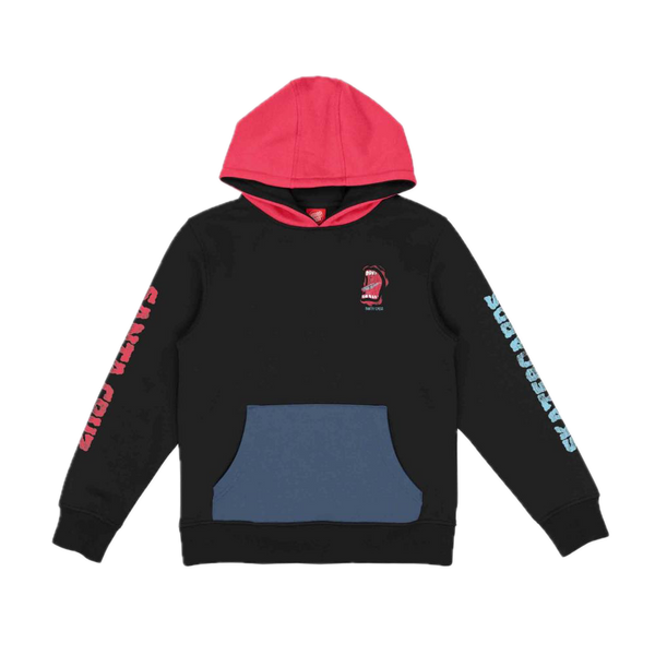 Santa Cruz Youth VTG Screaming Connect Hoodie Black midweight fleece hoodie met vintage Screaming Hand-print