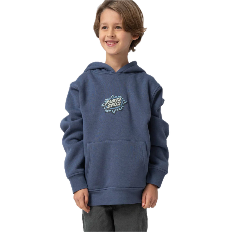 Santa Cruz Youth Winkowski Dog Hoodie Heritage Blue brushed fleece hoodie