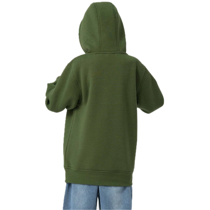Santa Cruz Youth Classic Dot Hood Dark Moss midweight fleece hoodie.