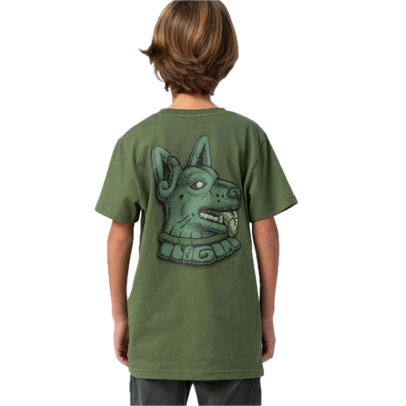 Santa Cruz Youth Winkowski Dog T-Shirt met Winkowski Dog-graphic op borst en rug