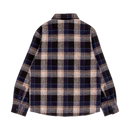 Santa Cruz Youth Chopper LS Shirt Navy Check kids flannel.