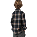 Santa Cruz Youth Chopper LS Shirt Navy Check kids flannel.