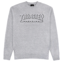 Thrasher Shadow Mag Logo Crew Sweater – katoenfleece crewneck sweater met geborduurd Shadow Mag-logo