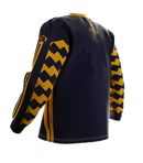 Rumble Speedshop Yellow Saw Jersey geel moto-style jersey met Saw-graphic