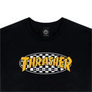 Thrasher Checkered Oval T-shirt – katoenen T-shirt met geborduurd Thrasher Checkered Oval-logo