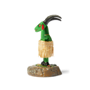 HUF x Thrasher Hula Goat – groene dansende geit met rieten rok op HUF THRASHER-basis, limited edition collab collectible