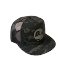 Rumble Black Camo Helmet Trucker Cap – trucker cap met black camo design, mesh achterkant en helmet-logo patch
