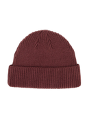 Dickies Woodworth Beanie Andorra – bordeauxrode acryl beanie met omgeslagen rand en Dickies-logo patch