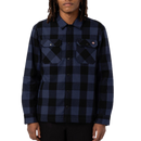 Dickies Lined Sacramento Navy Blue – gevoerd flanellen overshirt in navy blauw ruit met quilted binnenvoering en borstzakken