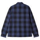 Dickies Lined Sacramento Navy Blue – gevoerd flanellen overshirt in navy blauw ruit met quilted binnenvoering en borstzakken