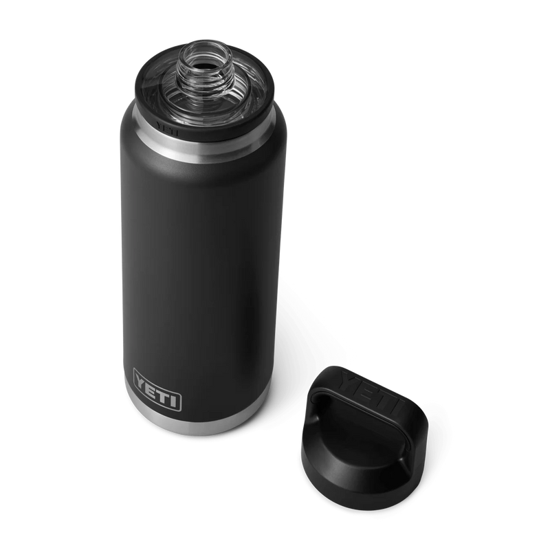 Yeti Rambler 36 Oz Chug Bottle 1 L – dubbelwandige roestvrijstalen drinkfles met Chug Cap, 1 liter inhoud, geïsoleerd en vaatwasserbestendig