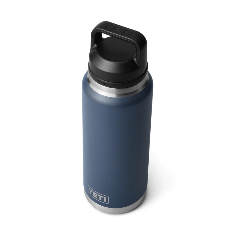 Yeti Rambler 36 Oz Chug Bottle 1 L – dubbelwandige roestvrijstalen drinkfles met Chug Cap, 1 liter inhoud, geïsoleerd en vaatwasserbestendig