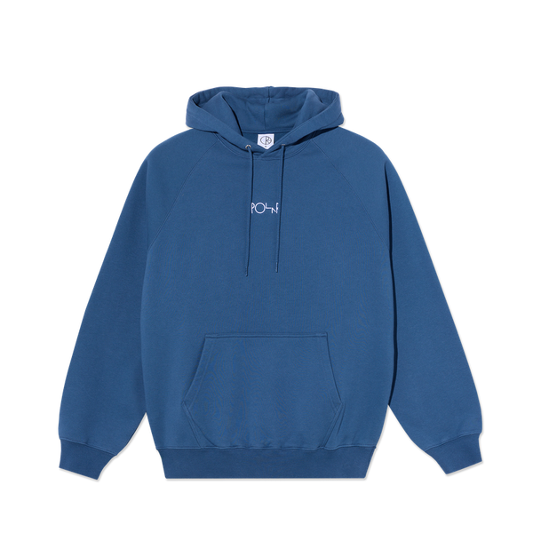 Polar Skate Co Default Hoodie Space Blue – hoodie van zware katoenmix met geborduurd Polar-logo op de borst in Space Blue kleur.