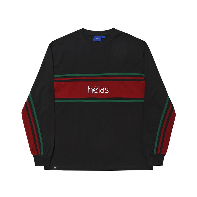 Hélas Clint LS Tee Black – zwarte longsleeve van katoen met Clint graphic op borst en rug
