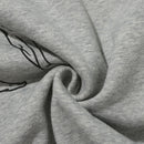 Hélas Vitruve Hoodie Light Grey – lichtgrijze hoodie van fleece met Vitruve graphic op borst en rug