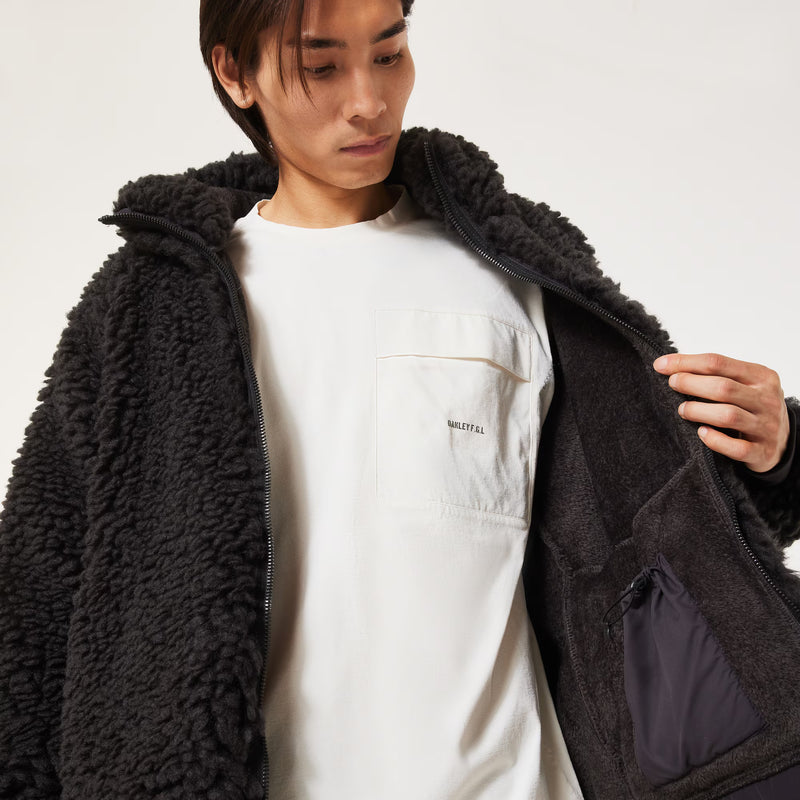 Oakley Field Gear Line Link Boa Jacket – dubbelzijdige fleecejas met capuchon, verstelbaar trekkoord en FGL woven logo