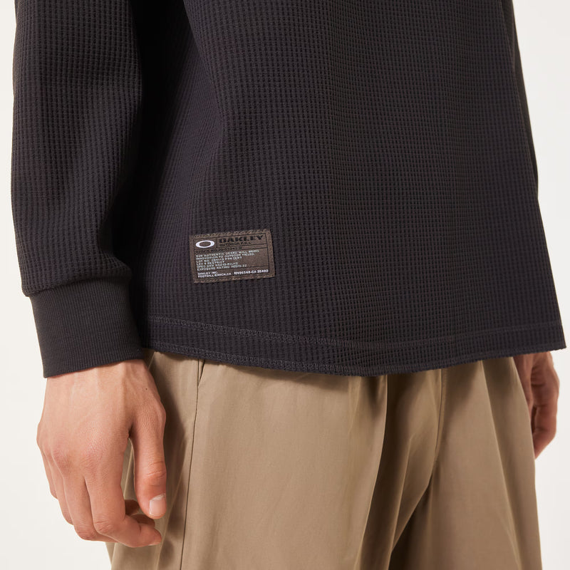 Oakley Field Gear Line Union LS Wide Tee – technische long-sleeve met holle vezel, relaxed fit en verborgen zijrits