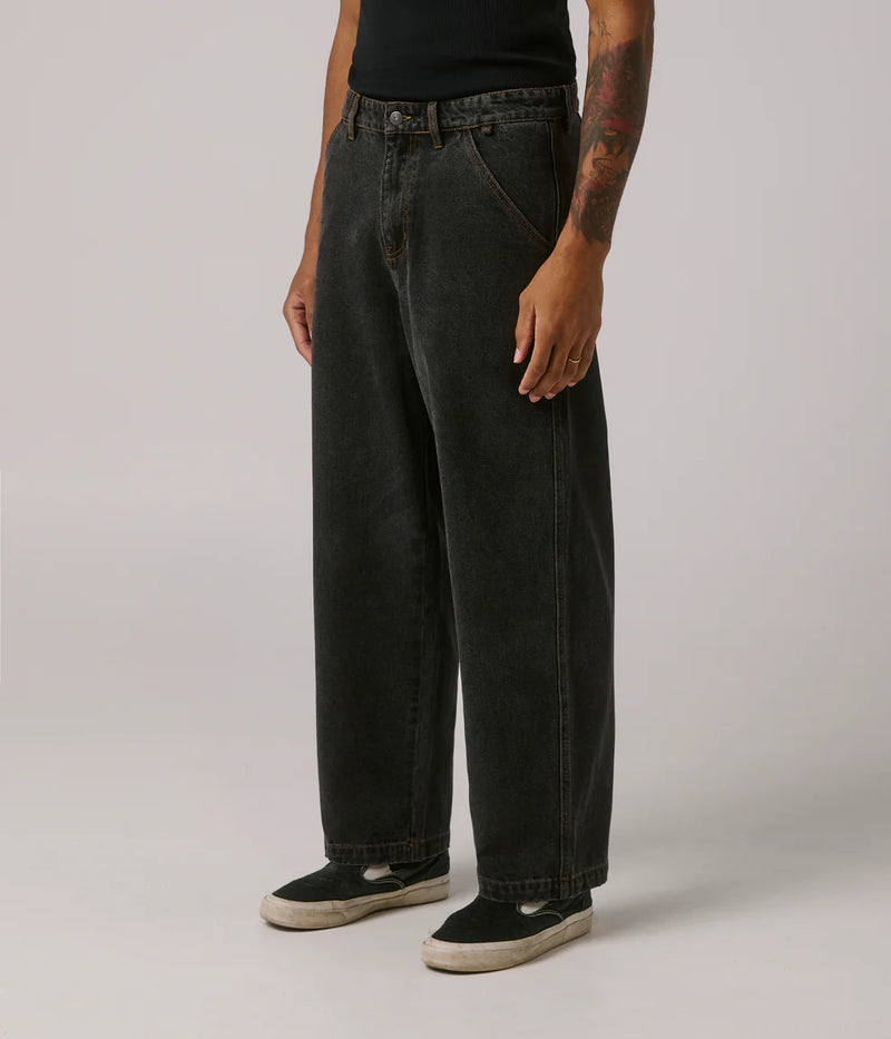 Former Reynolds Denim Pant Washed Black – premium straight/relaxed denim in washed black finish
