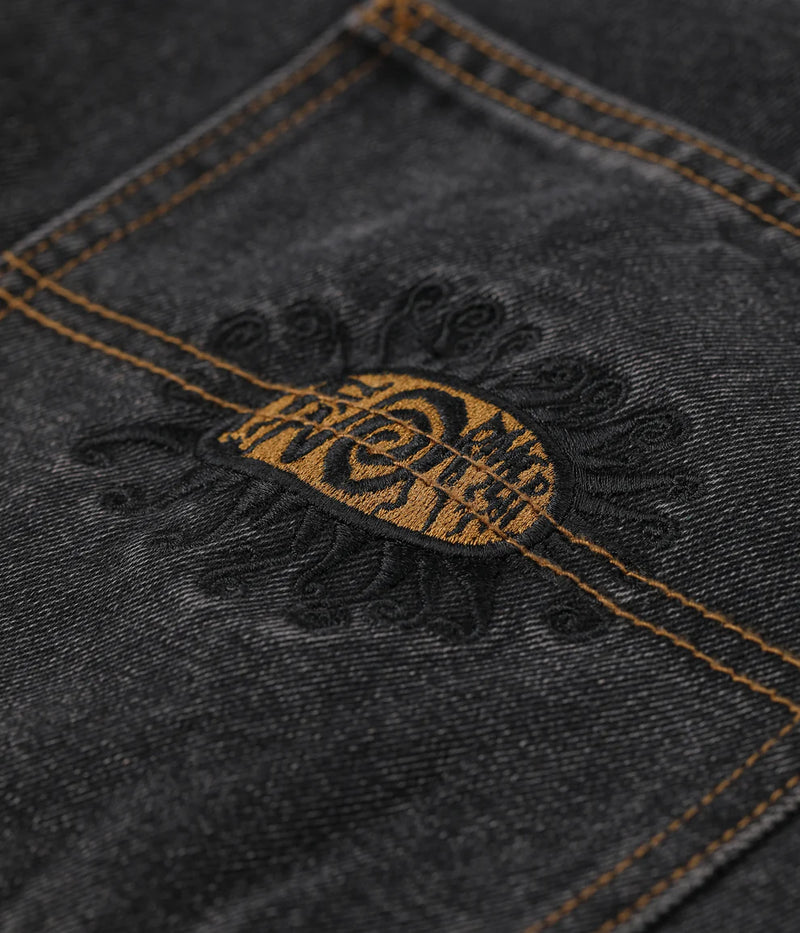 Former Reynolds Denim Pant Washed Black – premium straight/relaxed denim in washed black finish