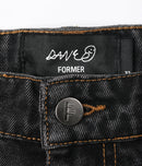 Former Reynolds Denim Pant Washed Black – premium straight/relaxed denim in washed black finish