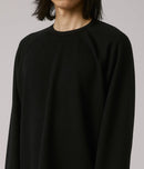 Former Merchandise Anderson LS Waffle Black – zwart longsleeve waffle-knit shirt met subtiele Former-branding