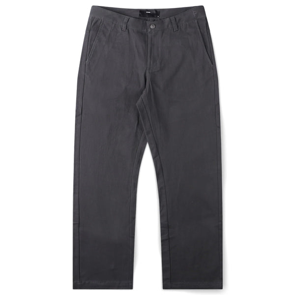 Former Crux Pant Grey – straight-fit trousers in Grey met minimalistische Former-stijl