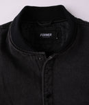 Former AG Denim Varsity Jacket Black