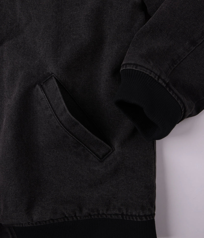Former AG Denim Varsity Jacket Black