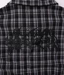 Former Vivian Praise Check SS Shirt Black – short-sleeve check shirt met Former Praise details