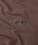 Former Proscription T-shirt – heavyweight tee met chest print en grote Proscription ruggraphic