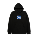 HUF H Star P/O Hoodie zwart fleece hoodie met H-logo en sterprint