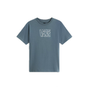 Vans Cactus Wire SS Kids Stormy Weather – kinder T-shirt in stormy weather blauw met cactus wire graphic op borst en rug