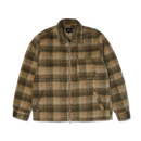 HUF Megablast Plaid Jacket multi check geruit overshirt met fleecevoering en button-up sluiting