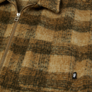 HUF Megablast Plaid Jacket multi check geruit overshirt met fleecevoering en button-up sluiting