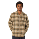 HUF Megablast Plaid Jacket multi check geruit overshirt met fleecevoering en button-up sluiting