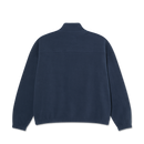Polar Skate Co Fleece Pullover Navy – half-zip fleece met hoge kraag, twee zakken en geborduurd Polar-logo in navy kleur.