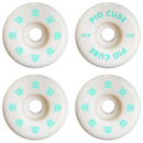 Pig Cube Wheels 97A – skateboardwielen van urethaan met cube shape en 97A hardheid