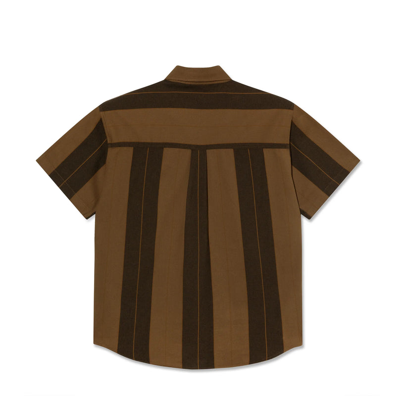 Koop de Polar Skate Co Mitchell Shirt Brown Block Stripe veilig en snel bij Revert 95 online of kom hem checken in de winkel in Haarlem.