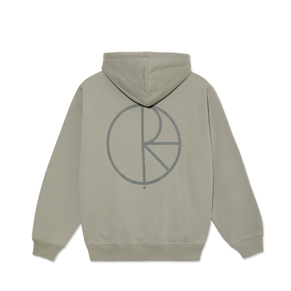 Polar Skate Co Dave Hoodie Stroke Logo Vetiver – heavyweight hoodie in vetiver groen met geborduurd Stroke Logo