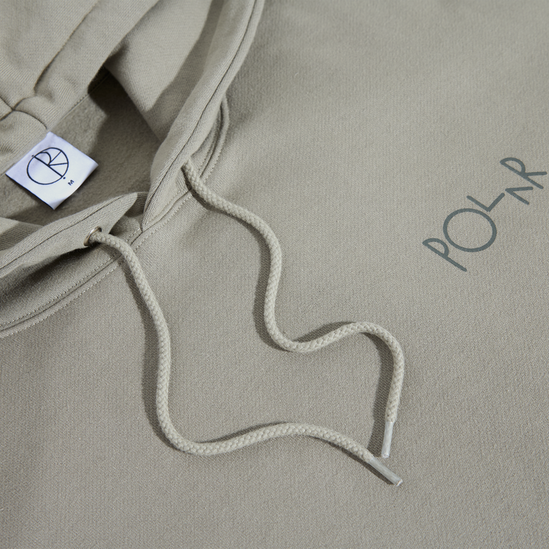 Polar Skate Co Dave Hoodie Stroke Logo Vetiver – heavyweight hoodie in vetiver groen met geborduurd Stroke Logo