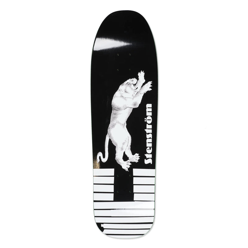 Polar Skate Co David Stenström Tape and Panther Black Deck – pro-model skateboarddeck van 7-laags esdoorn met zwarte Tape & Panther-graphic en gratis griptape