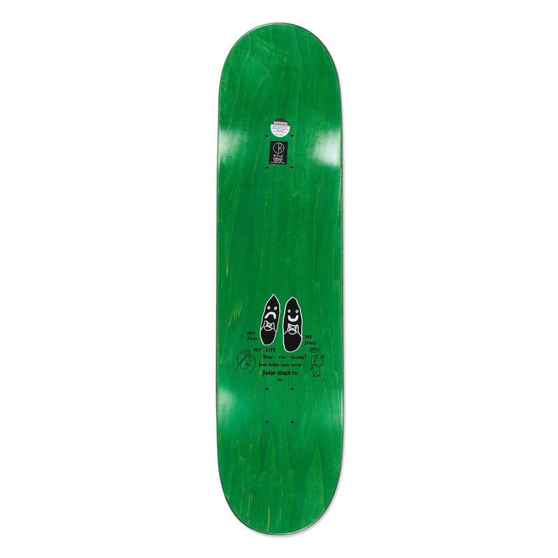 Polar Skate Co Happy Sad Detroit Deck – 7-laags esdoorn skateboarddeck met iconische Happy/Sad-graphic en gratis griptape