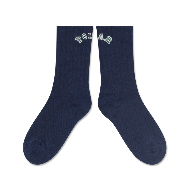Polar Skate Co Large Ribs Socks College Logo